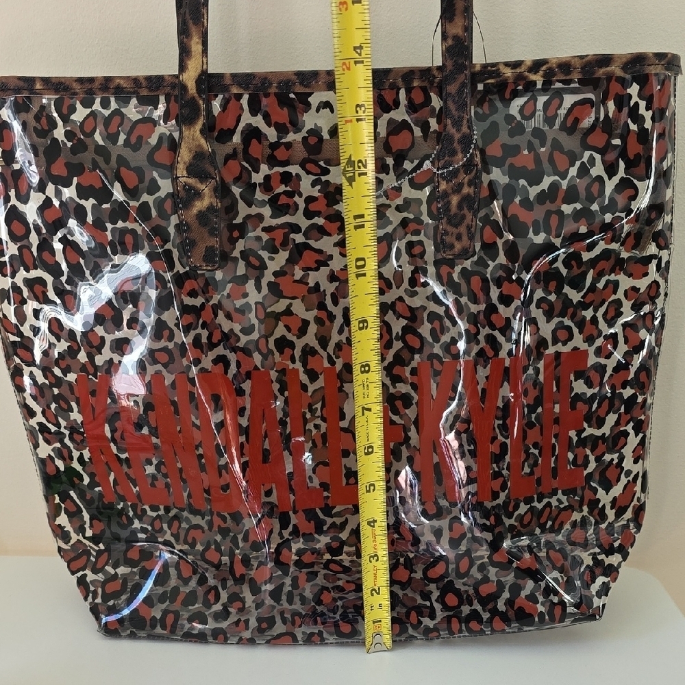 Kendall & Kylie Leopard Print Tote. Brand Name In Red Letters. NWT - Picture 5 of 11